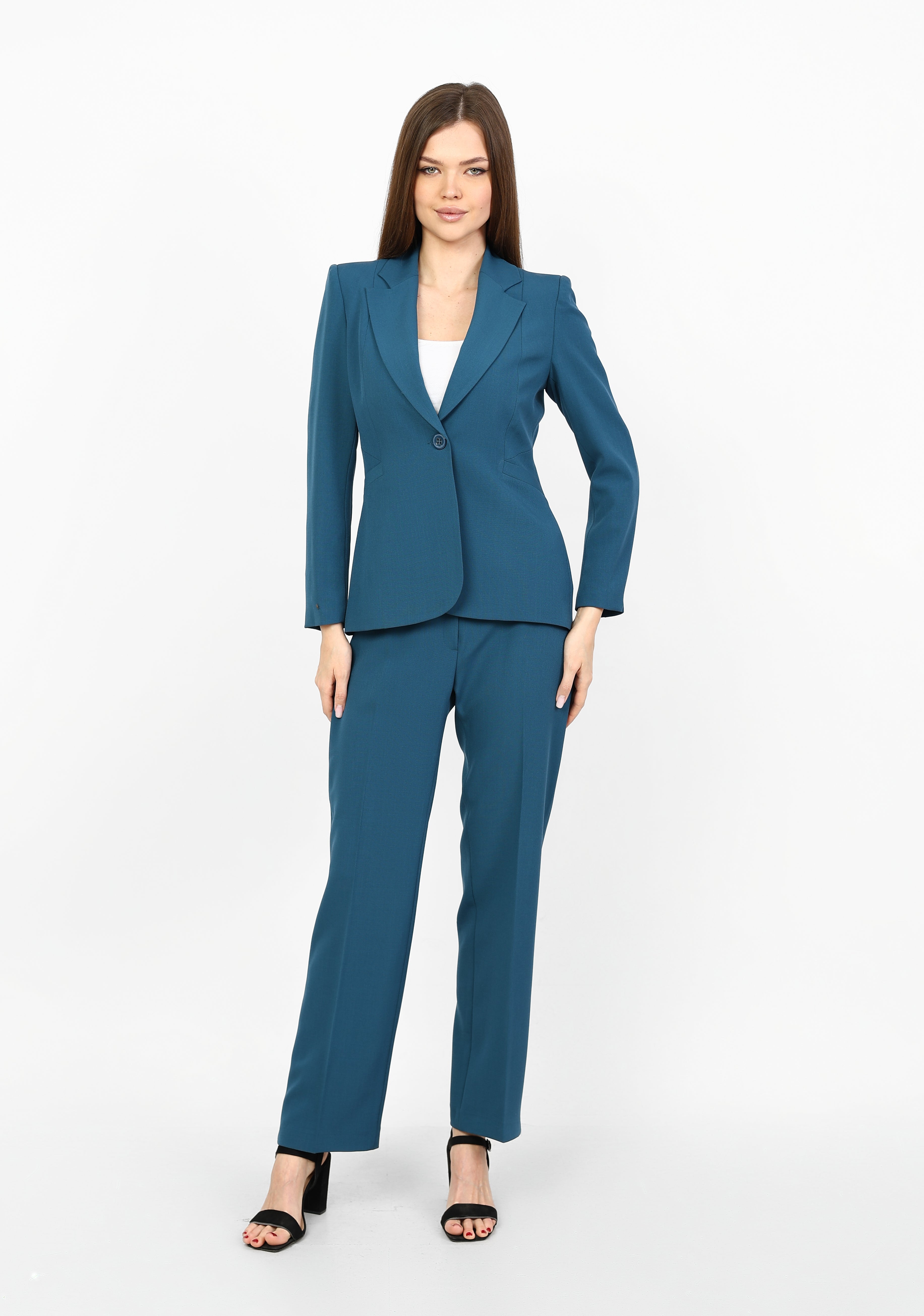 Cobalt Crepe Rounded suit