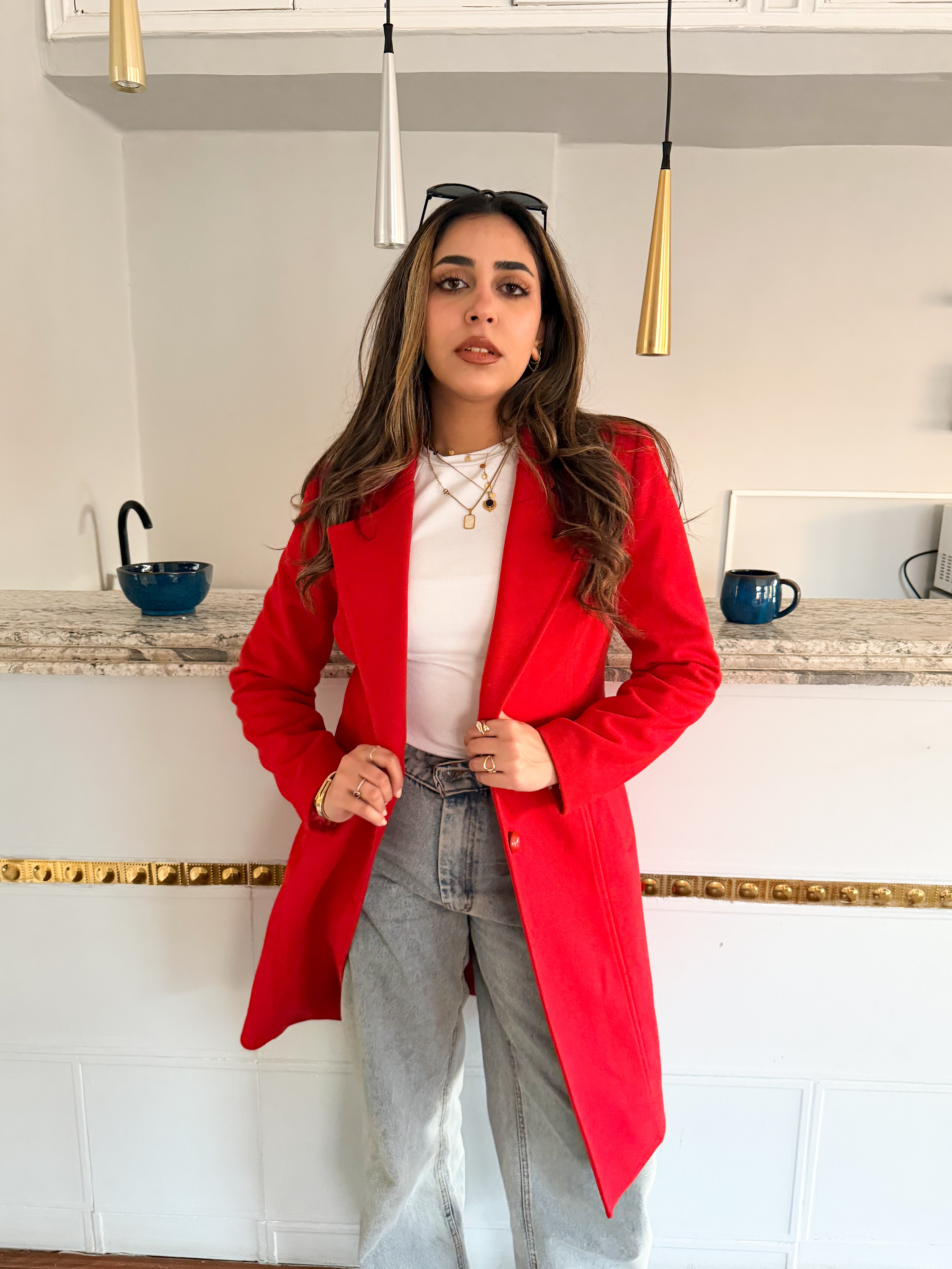 Red Long Coat